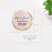 Referenzkarte für rosa Kreis (Schreibtisch)