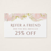 Referenzkarte für rosa Marmorierung (Vorderseite)