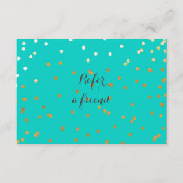 Referenzkarte für Türkisblau & Shiny-Gold-Punkte