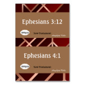 Referenzkarten für das Spiel Tischnummer (Rückseite)