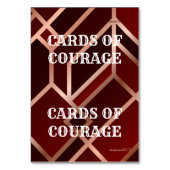 Referenzkarten für das Spiel Tischnummer (Vorderseite)