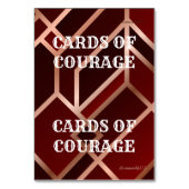 Referenzkarten für das Spiel Tischnummer (Vorderseite)