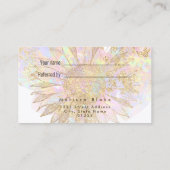 Referenzkartensonnenblumendesign Visitenkarte (Rückseite)