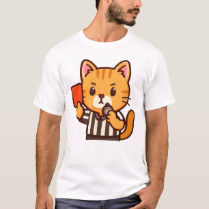 Referenzkatze - Funny Soccer Red Card T-Shirt