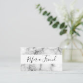 Referenzmarble Empfehlungskarte (Stehend Vorderseite)