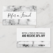 Referenzmarble Empfehlungskarte (Vorne/Hinten)