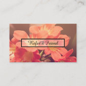 Referenzprogramm schöne Blume Empfehlungskarte (Vorderseite)