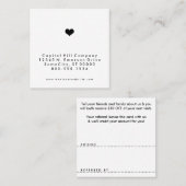 Referenzpunkt Empfehlungskarte (Vorne/Hinten)