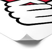 Referenzrote Karte Poster (Ecke)