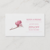 Referenzvorlage für Beauty-Produkte Empfehlungskarte (Vorderseite)