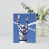 Referenzzeichen-Touchdown oder erfolgreiches Feld Postkarte (Stehend Vorderseite)