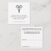 Referenzzentrum Empfehlungskarte (Vorne/Hinten)