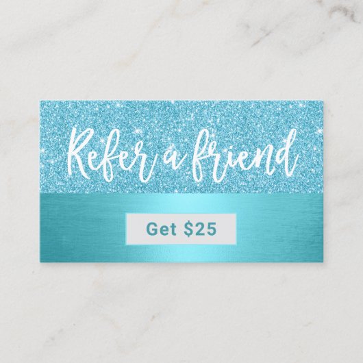 Referral Card | Modern Turquoise Dentist Dental (Vorderseite)