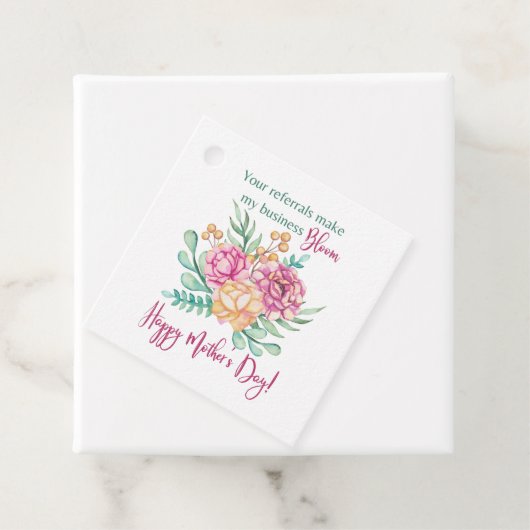 Referrals zur Blume von Business Mother Day Bloom  Geschenkanhänger (Beispiel)