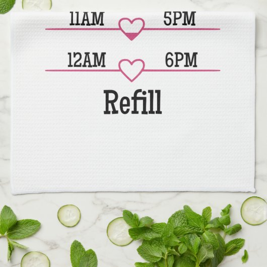 Refill Chart Geschirrtuch (Gefaltet)