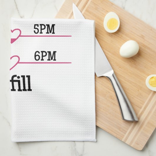 Refill Chart Geschirrtuch (Viertel Falte)