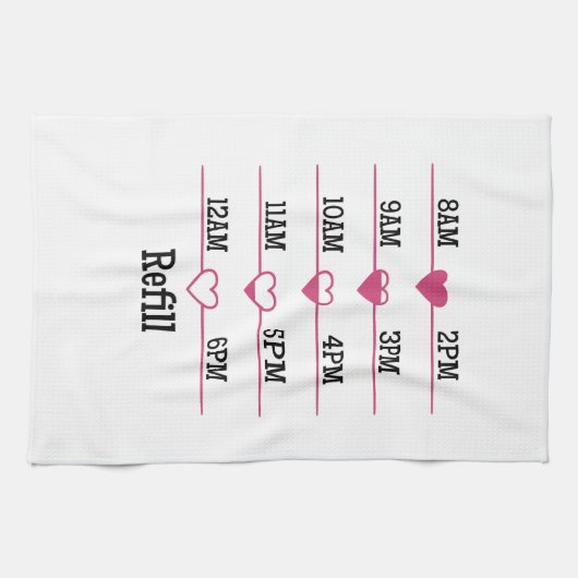 Refill Chart Geschirrtuch (Horizontal)