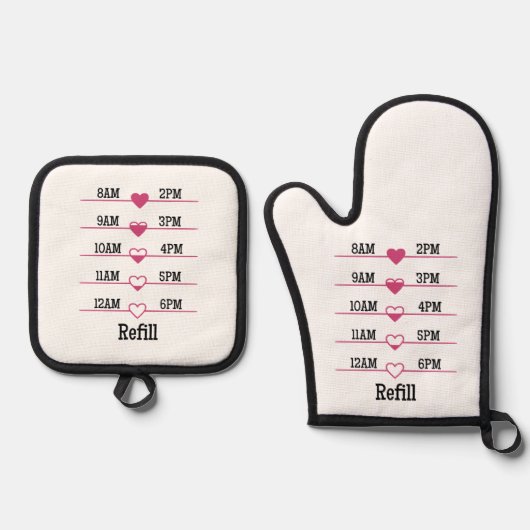 Refill Chart Ofenhandschuh & Topflappen-Set (Vorderseite)