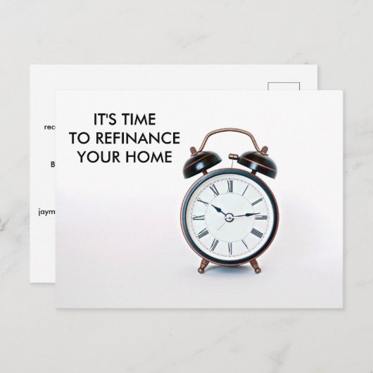 Refinanzierung Hypothekengesellschaft Werbung Post Postkarte (Vorne/Hinten)