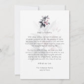 Refined Black White Illustration Leaves & Flowers (Rückseite)