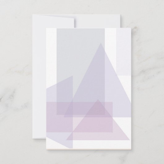 Refined Lines Geometric Wedding Violet ID983 RSVP Karte (Rückseite)