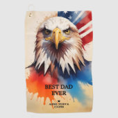 Refined Modern & Elegant Patriotic Eagle Golfhandtuch (Vorderseite)