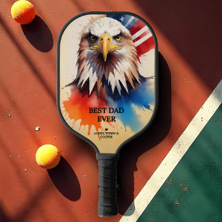 Refined Modern & Elegant Patriotic Eagle Pickleball Schläger