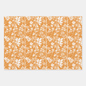 Refined Modern Floral Climbing Vines Silhouette Geschenkpapier Set (Vorderseite 2)