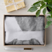 Refined Monochrome Large Mixed Breed Canine Seidenpapier (Geschenk)