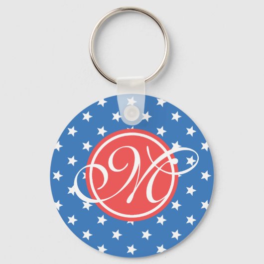 Refined Patriot Mit Monogramm Schlüsselanhänger (Vorderseite)