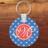 Refined Patriot Mit Monogramm Schlüsselanhänger (Vorderseite)