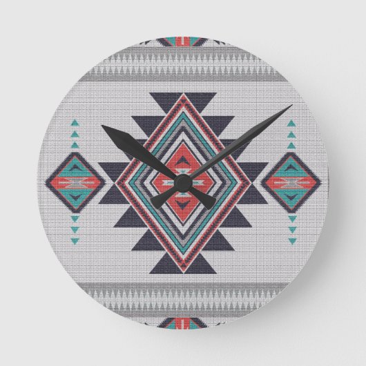 Refined Southwest Runde Wanduhr (Vorderseite)