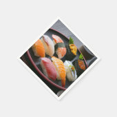 Refined Sushi Selection on Lacquerware – SUSHIMI C Serviette (Ecke)