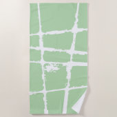 Refined White Light Grunge Modern Dirty Mesh Strandtuch (Vorderseite)