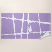 Refined White Light Grunge Modern Dirty Mesh Strandtuch (Vorderseite)