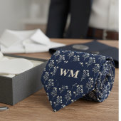Refined Wildflower Monogram – Men’s Wedding Krawatte
