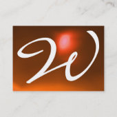 REFLECKEN 2 AGATE monogramm, blau, blau Visitenkarte (Rückseite)