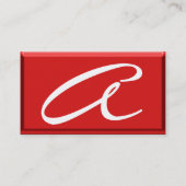 REFLECKEN 2 RUBY Monogramm schwarz-gelb Visitenkarte (Rückseite)