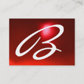 REFLECKEN 2 RUBY Monogramm schwarz Visitenkarte (Rückseite)