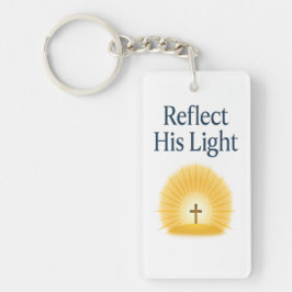 Reflect His Light Custom Easter 2026 Keychain Schlüsselanhänger