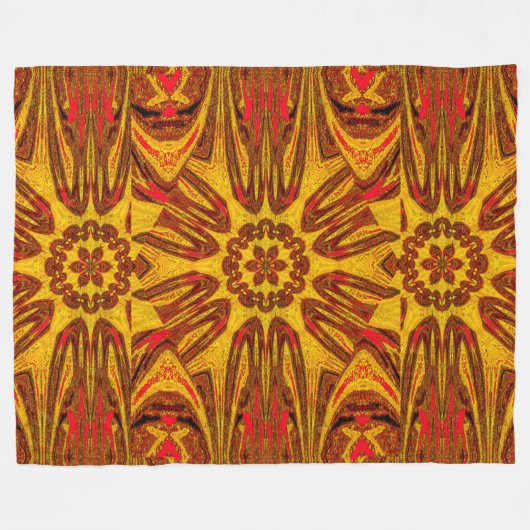 Reflected Lotus 11 Fleece Blanket (Vorderseite (Horizontal))