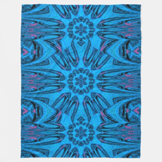 Reflected Lotus 12 Fleece Blanket (Vorderseite)