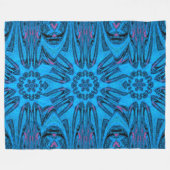 Reflected Lotus 12 Fleece Blanket (Vorderseite (Horizontal))