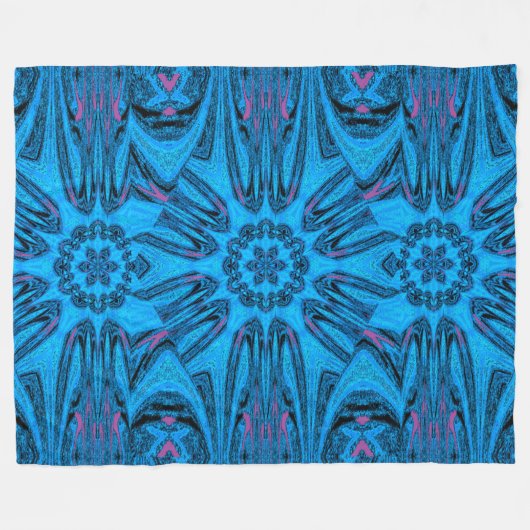 Reflected Lotus 12 Fleece Blanket (Vorderseite (Horizontal))