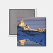 Reflected Matterhorn, Schweiz Magnet (Vorderseite/Rückseite)