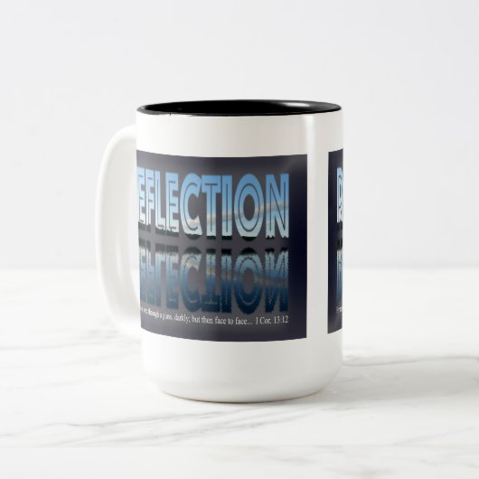 Reflection-2 15oz Zwei-Ton Tasse (Vorderseite Links)