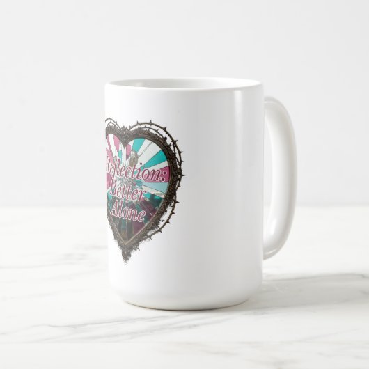 Reflection: Better Alone T-Shirt | Shattered Mirro Kaffeetasse (VorderseiteRechts)