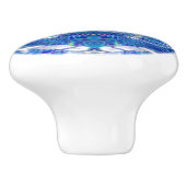 Reflection Blue Cabinet Knob Keramikknauf (Seitenansicht)