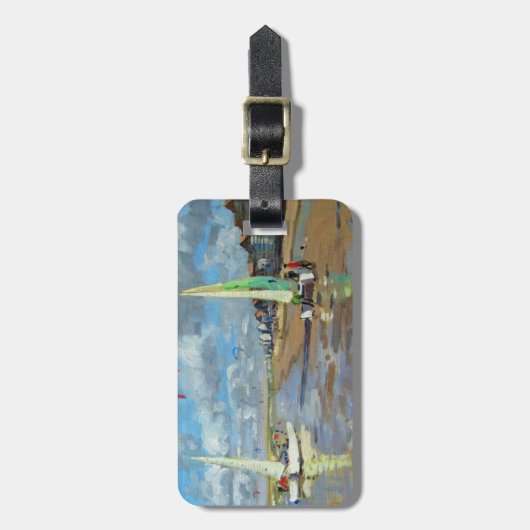 Reflection Bray Dunes Frankreich Gepäckanhänger (Vorderseite vertikal)