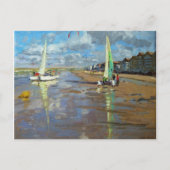 Reflection Bray Dunes Frankreich Postkarte (Vorderseite)